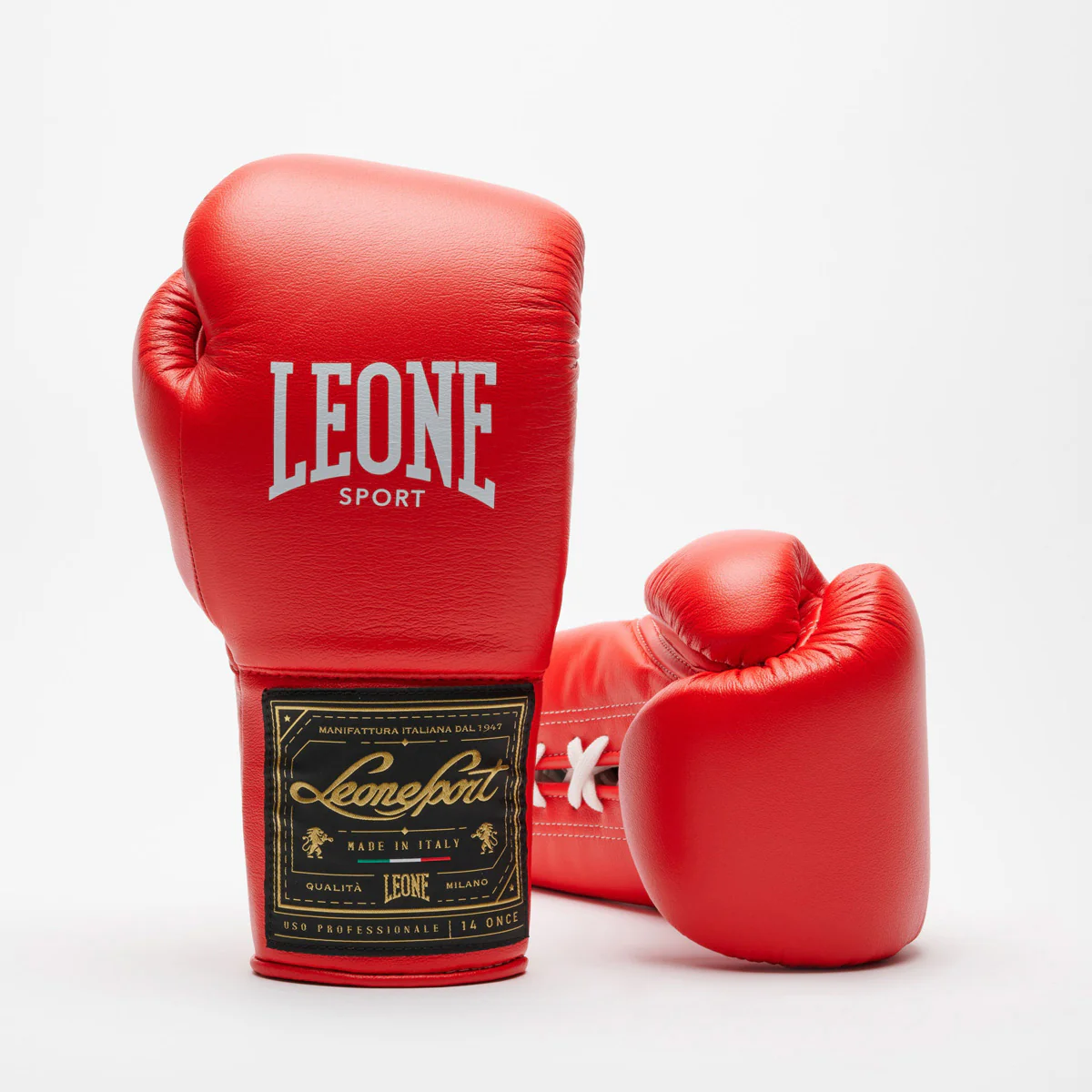 Luvas de Boxe Leone Desporto Orlando Classico com atacadores Vermelho  - Image 2