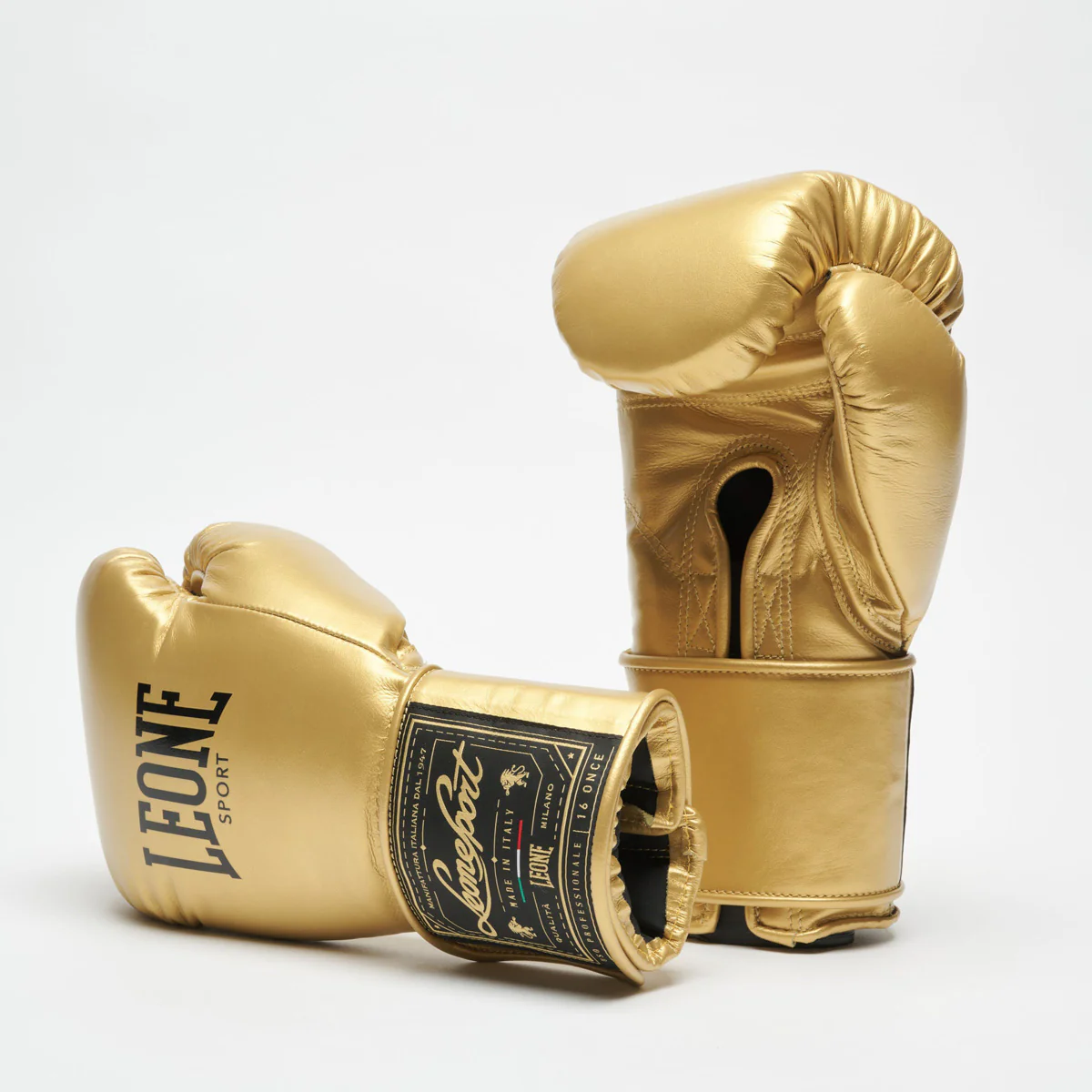 Luvas de Boxe Leone Desporto Orlando Classico com velcro Ouro 