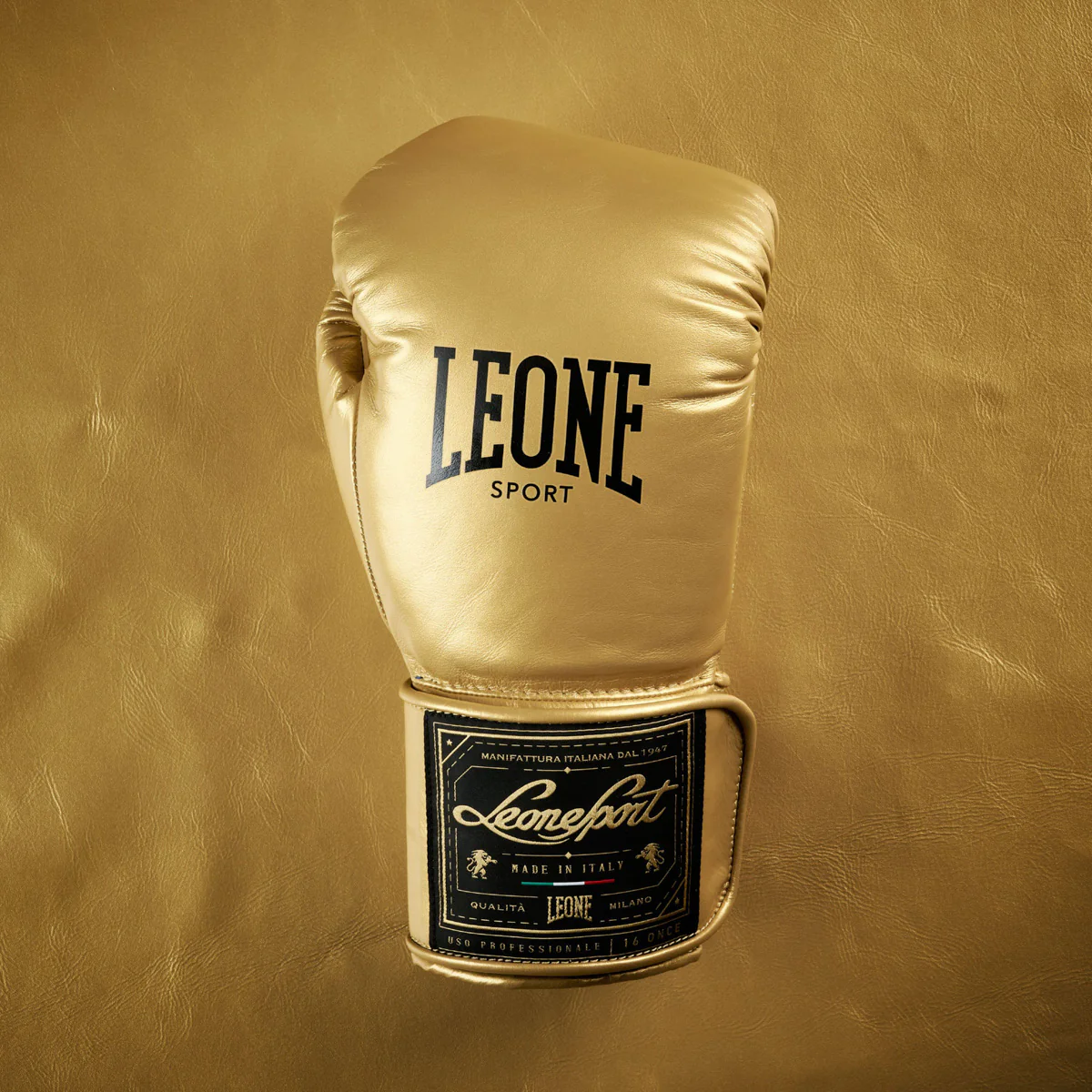 Luvas de Boxe Leone Desporto Orlando Classico com velcro Ouro  - Image 11