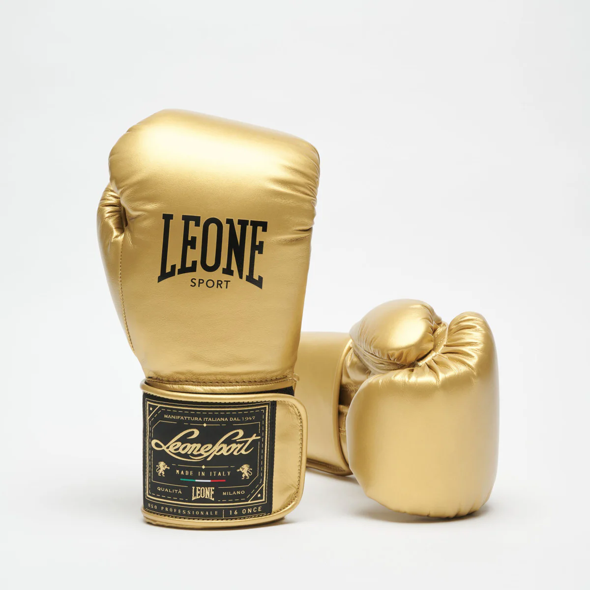 Luvas de Boxe Leone Desporto Orlando Classico com velcro Ouro  - Image 2