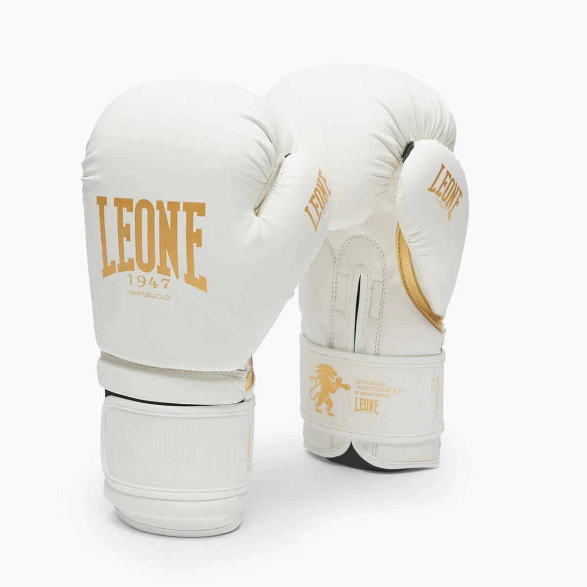 Luvas de Boxe Leone Ídolo GN059D Branco-ouro 