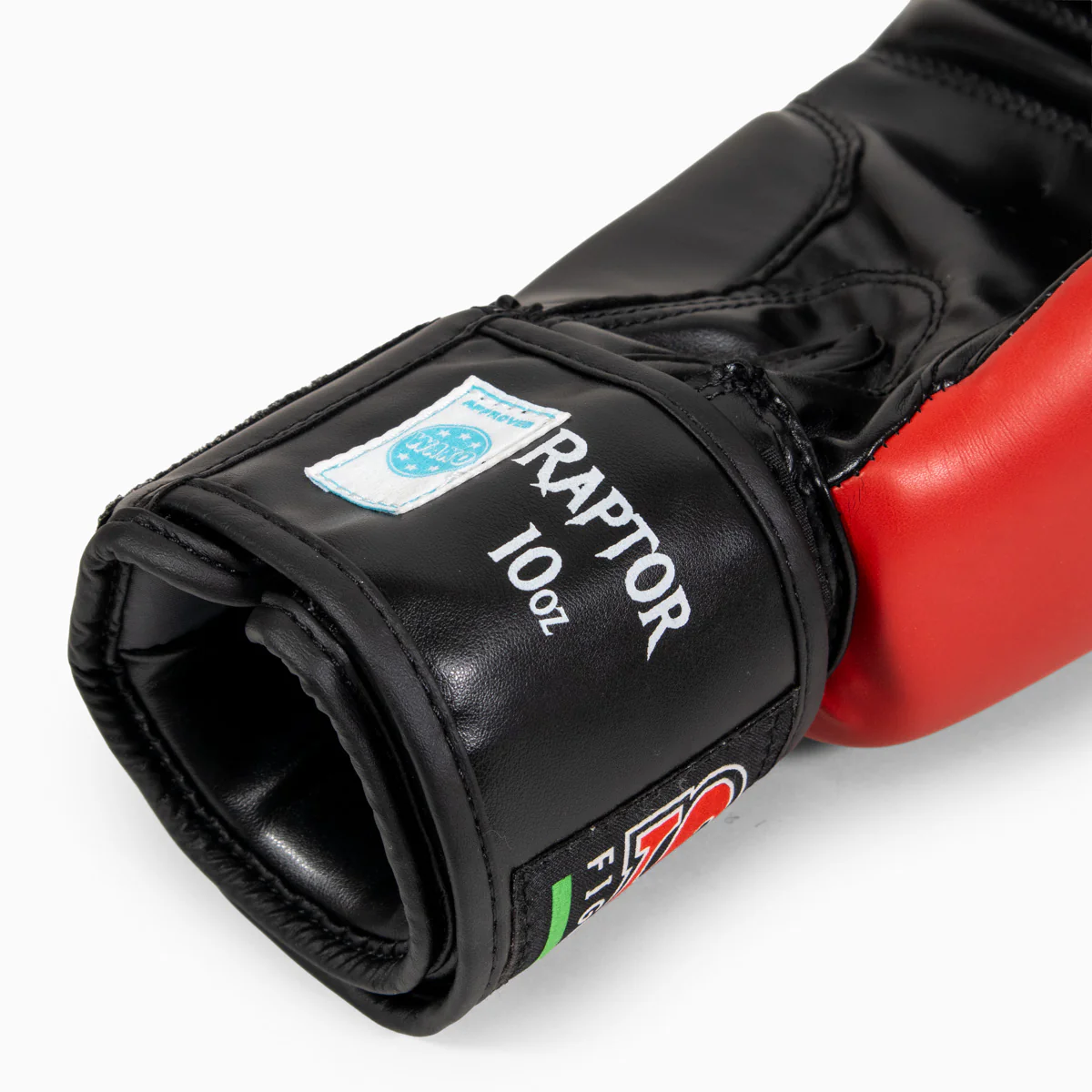 Luvas de Boxe Raptor SAP WAKO 10 Oz Preto-vermelho  - Image 8