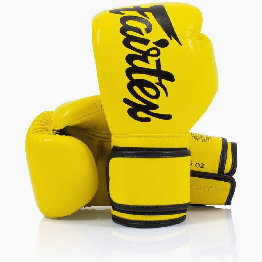 Luvas de Muay Thai Fairtex BGV14 Amarelo 