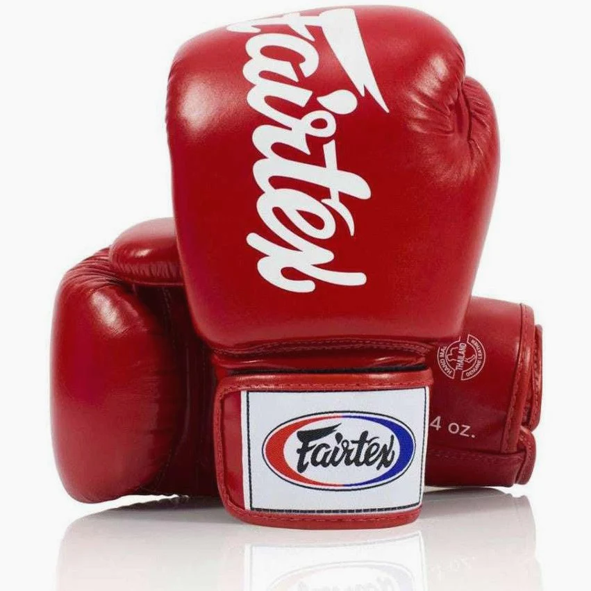 Luvas de Muay Thai Fairtex BGV19 Deluxe Vermelho 