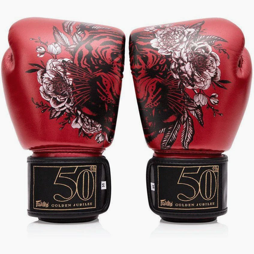 Luvas de Muay Thai Fairtex Golden Jubilee - Image 2
