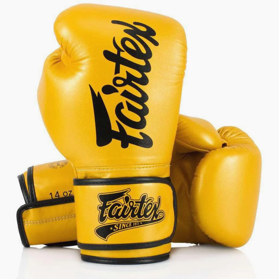 Luvas de Muay Thai Fairtex Super Sparring BGV18 Ouro  - Image 2