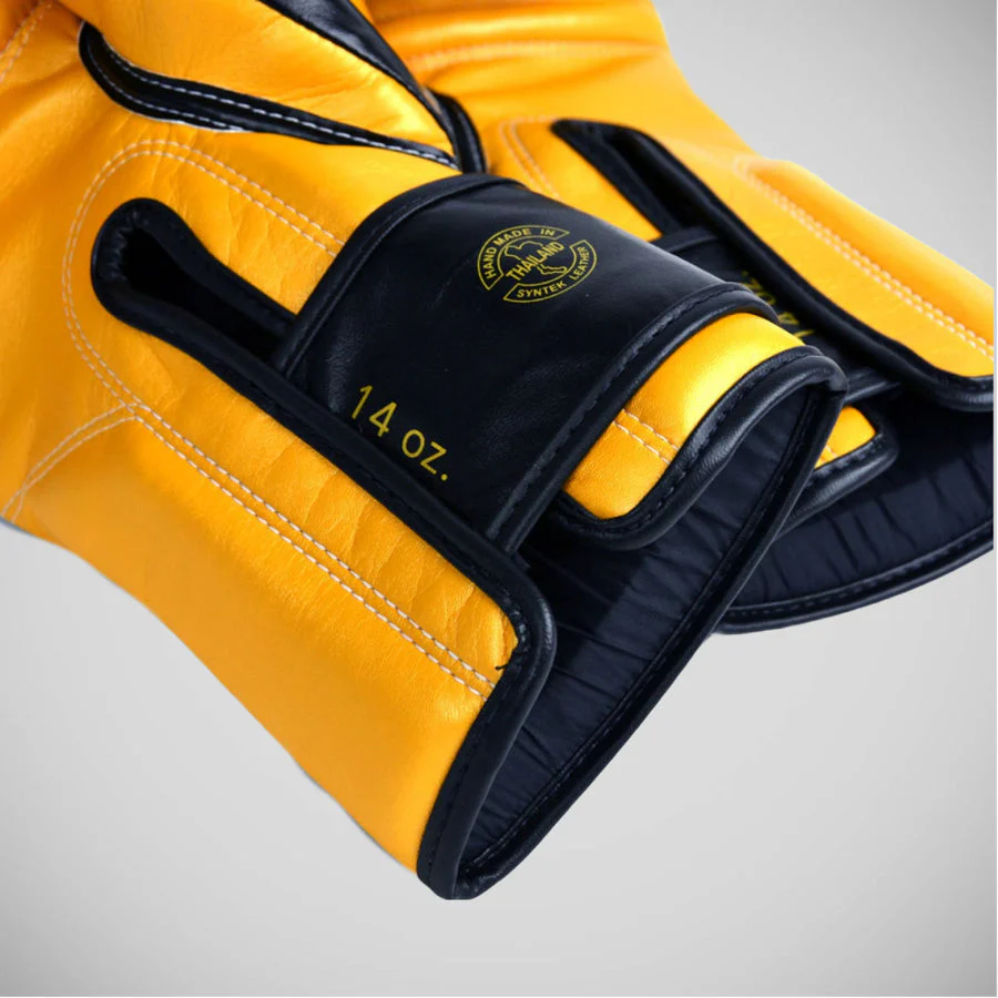 Luvas de Muay Thai Fairtex Super Sparring BGV18 Preto-ouro  - Image 5