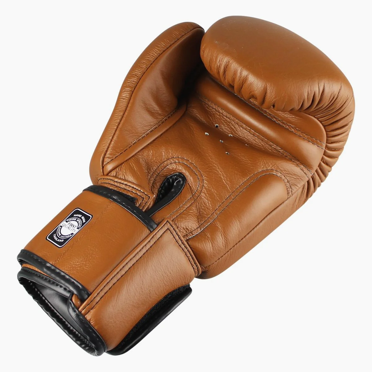Luvas de Muay Thai Twins Special BGVL3 Retro Castanho  - Image 4