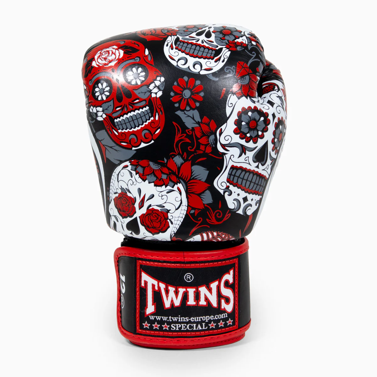 Luvas de Muay Thai Twins Special FBGVL 3 Skull Vermelho  - Image 5