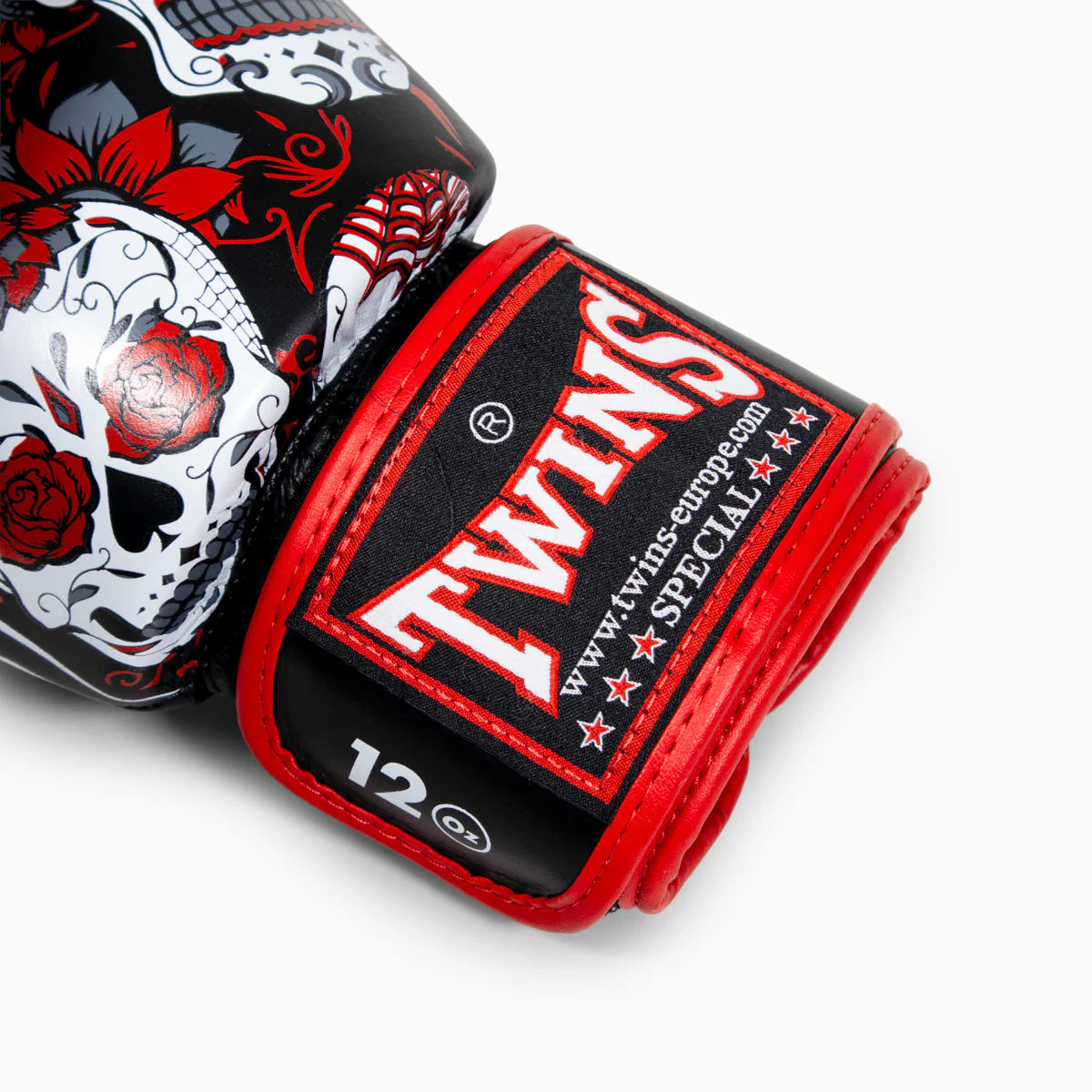 Luvas de Muay Thai Twins Special FBGVL 3 Skull Vermelho  - Image 8