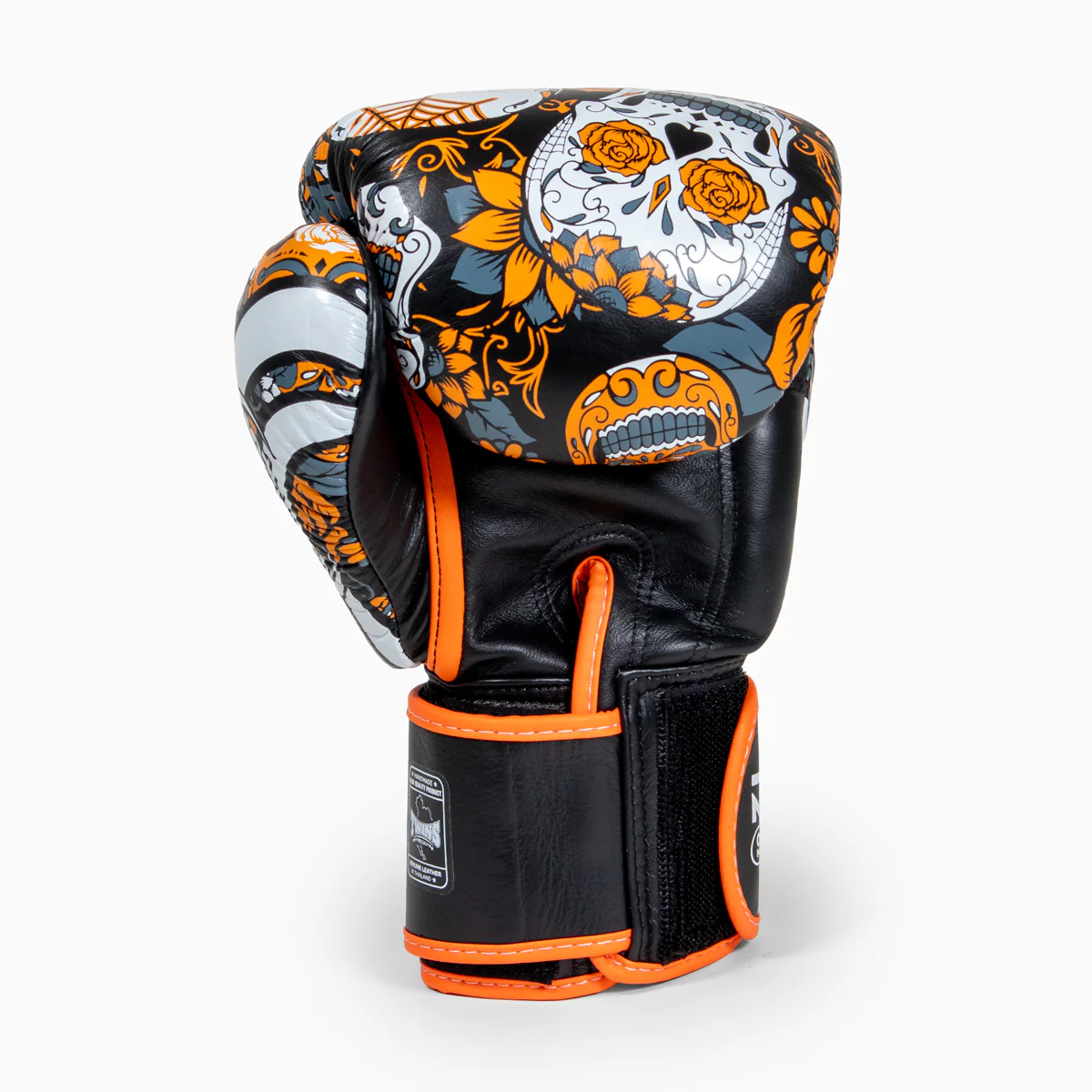 Luvas de Muay Thai Twins Special FBGVL 4 Skull Laranja  - Image 4