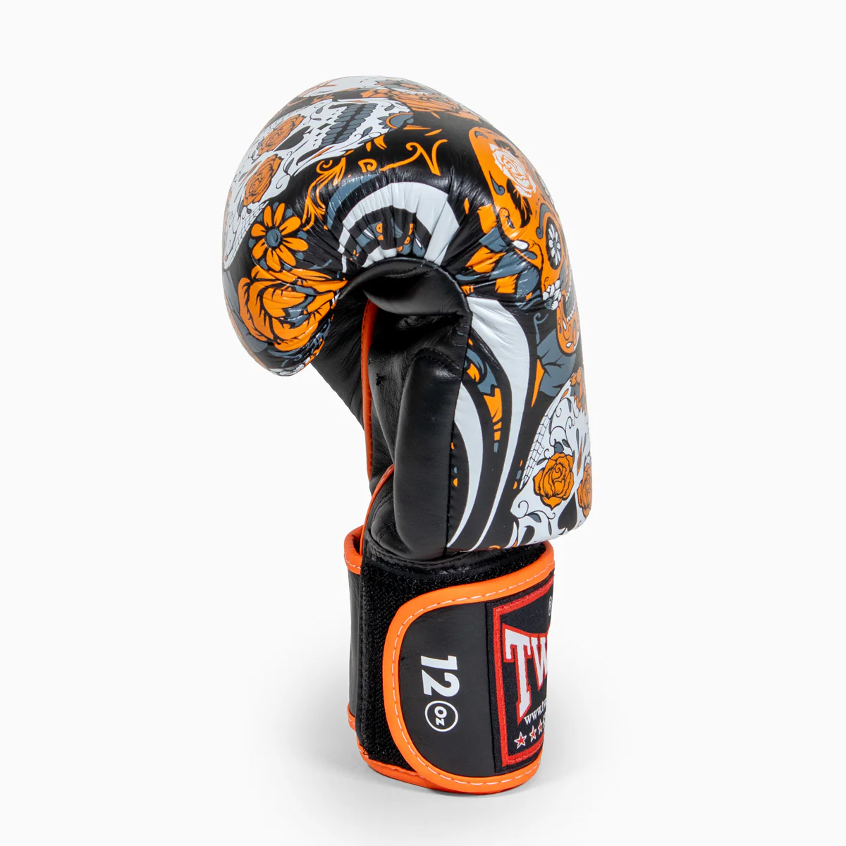 Luvas de Muay Thai Twins Special FBGVL 4 Skull Laranja  - Image 5