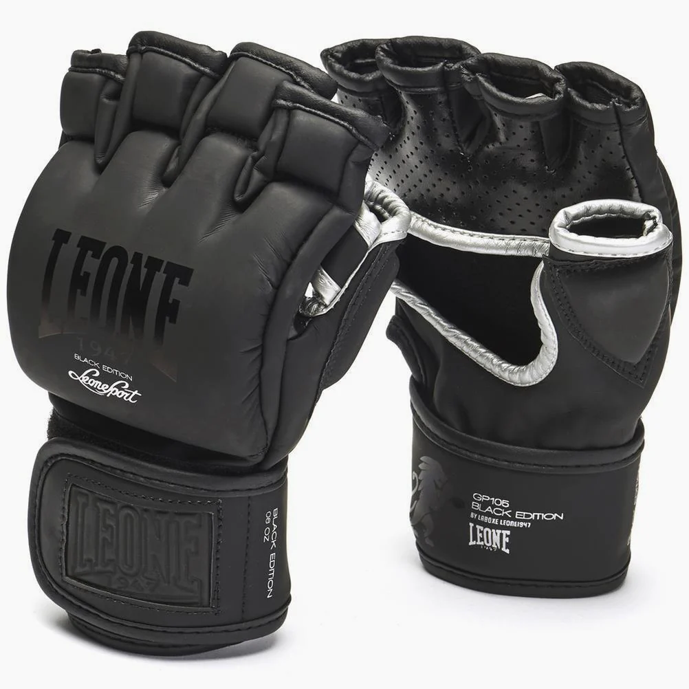 Luvas MMA Leone Black Edition GP105 4 oz