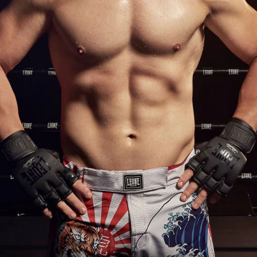 Luvas MMA Leone Black Edition GP105 4 oz - Image 8