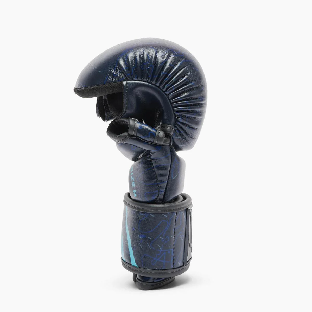 Luvas MMA Leone Primal Instinct Treino GP116 com polegar Azul  - Image 3