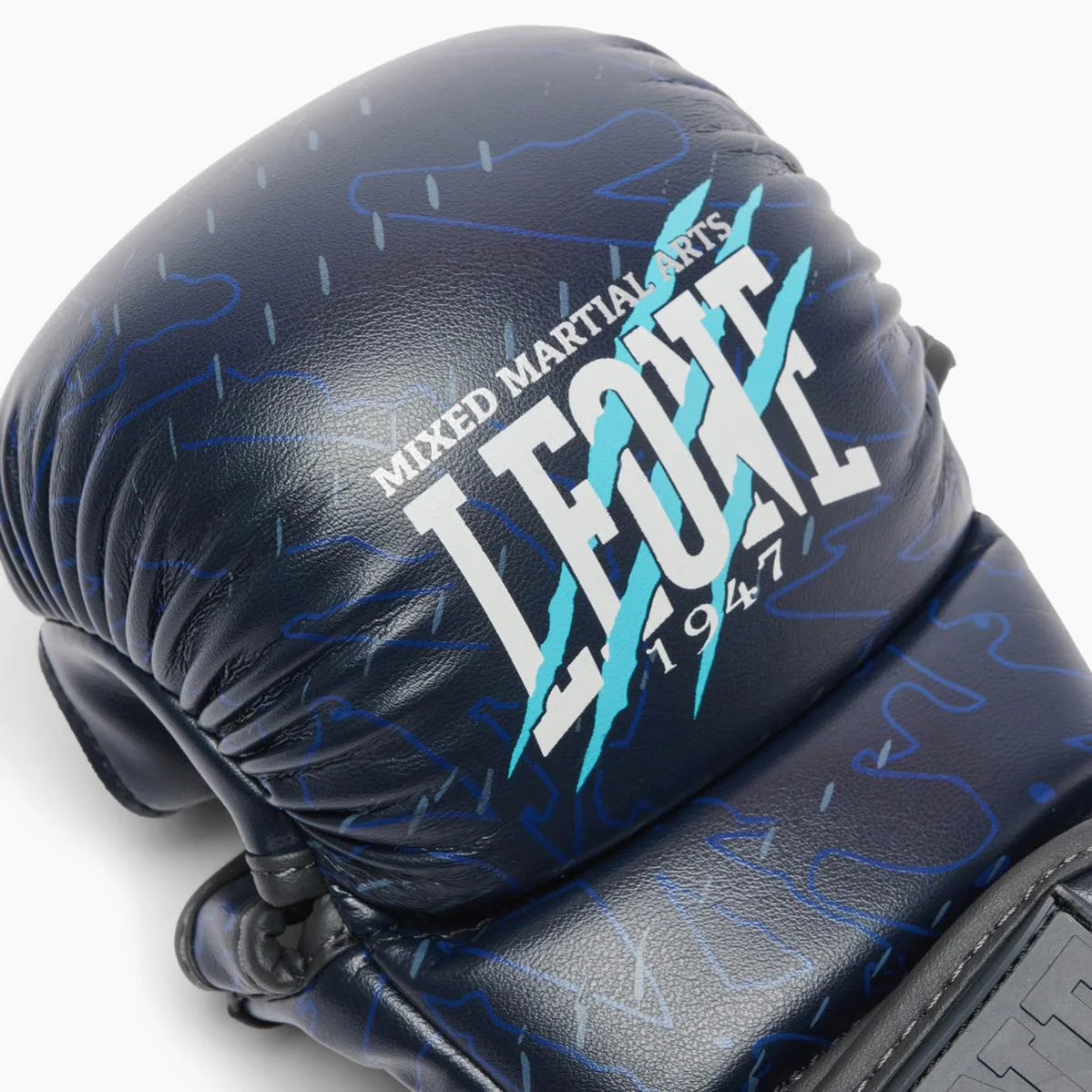 Luvas MMA Leone Primal Instinct Treino GP116 com polegar Azul  - Image 5