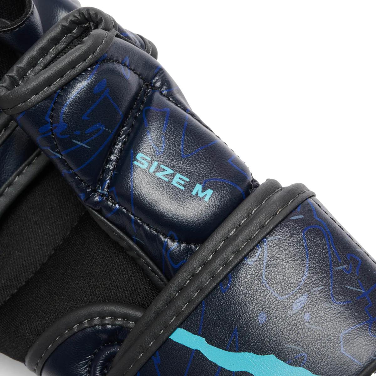 Luvas MMA Leone Primal Instinct Treino GP116 com polegar Azul  - Image 7