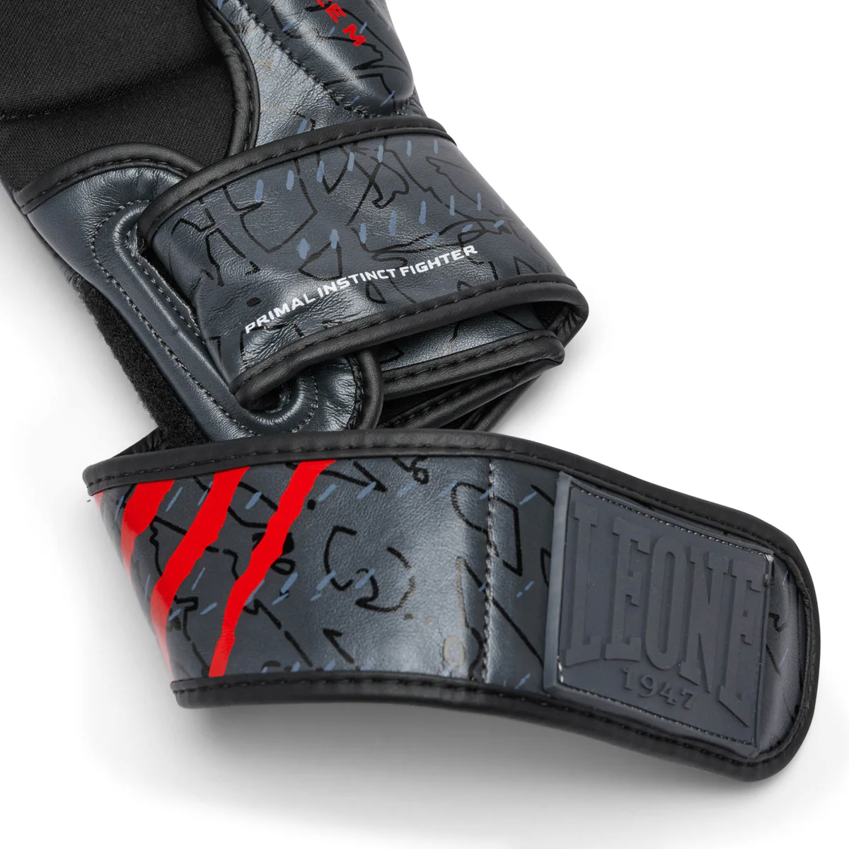 Luvas MMA Leone Primal Instinct Treino GP116 com polegar Preto - Image 7