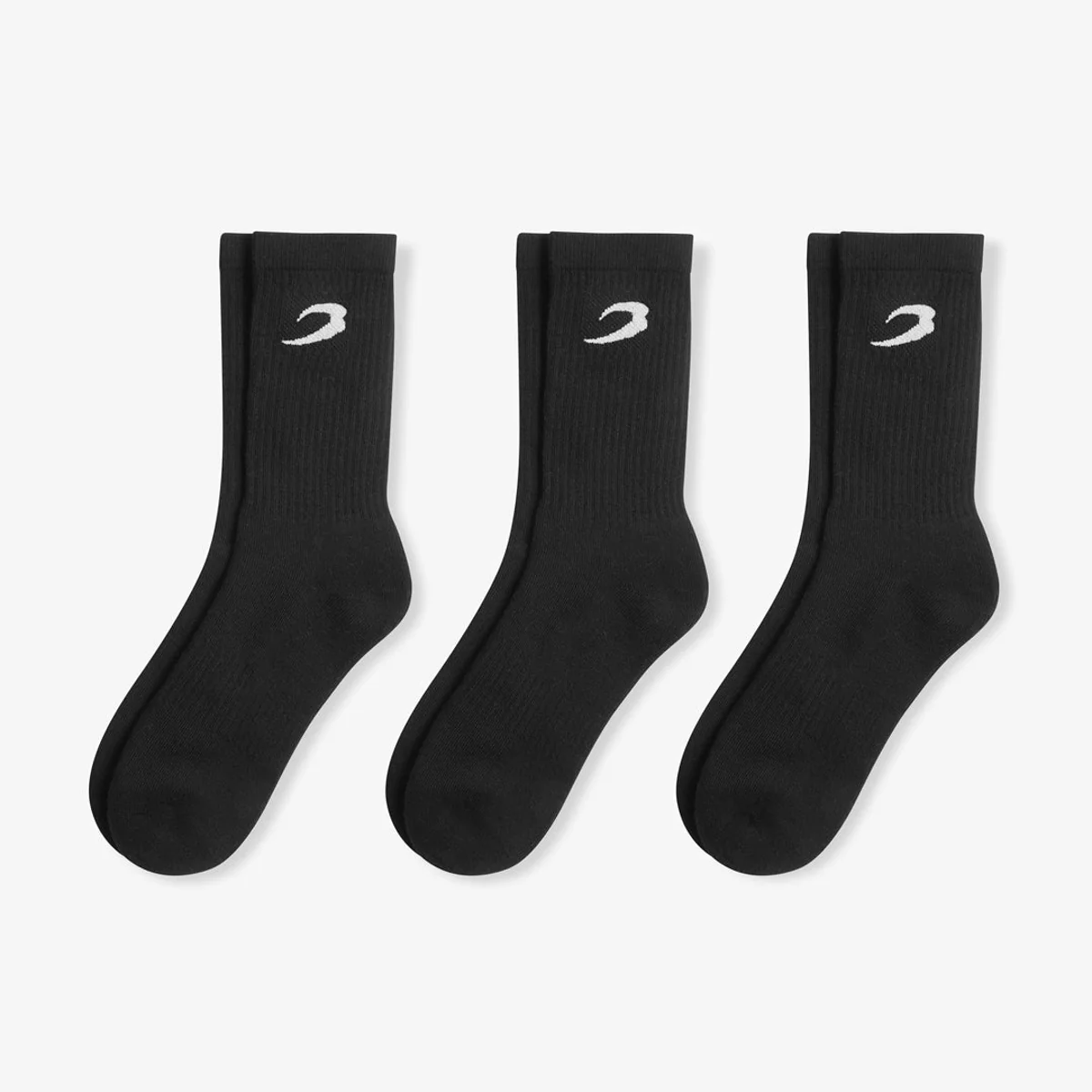 Meias Boxraw Crew (3 pares) Preto - Image 3