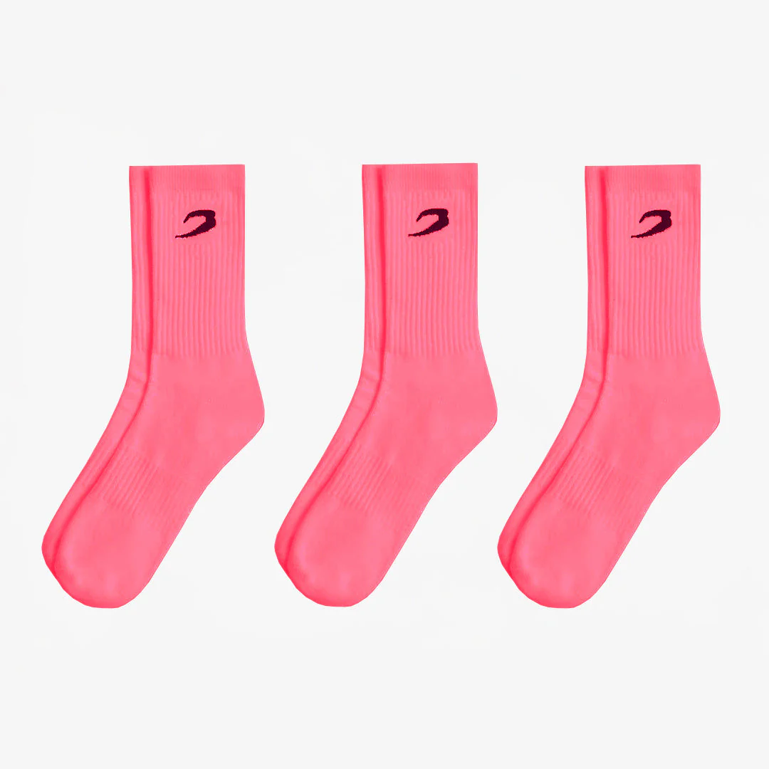 Meias Boxraw Crew (3 pares) Rosa  - Image 4