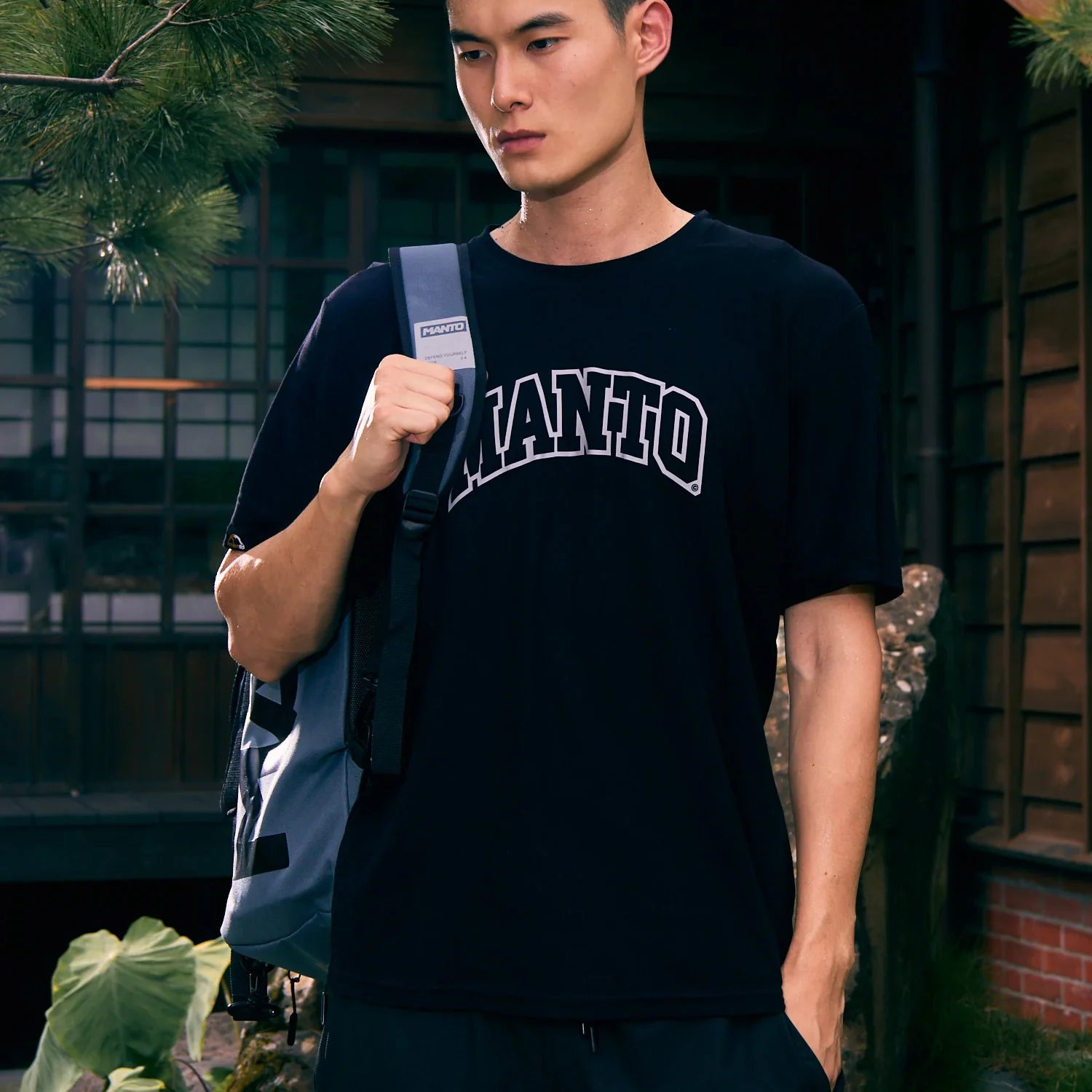 Mochila Saco Manto Logotype Cinzento  - Image 8