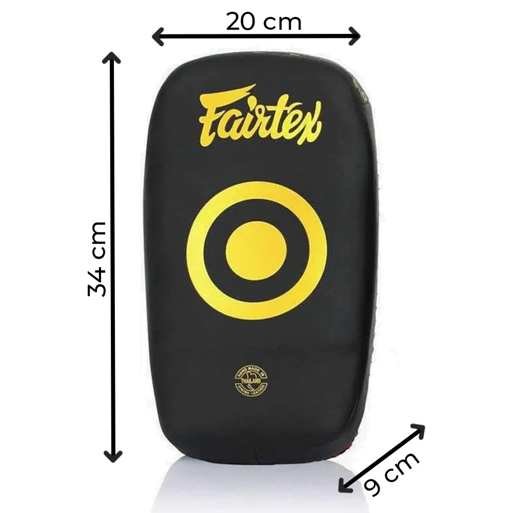 Pao Fairtex Microfibra Curvado Pequeno KPLC6 Preto-ouro  - Image 11