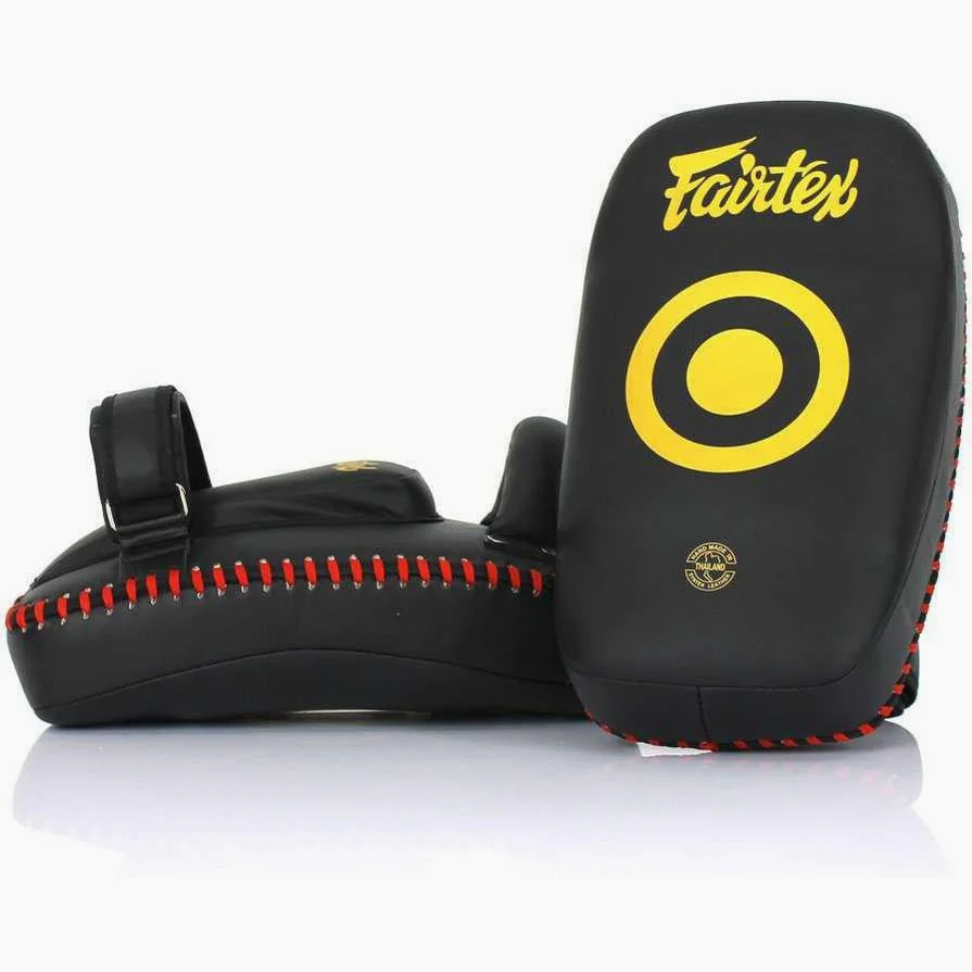 Pao Fairtex Microfibra Curvado Pequeno KPLC6 Preto-ouro  - Image 3