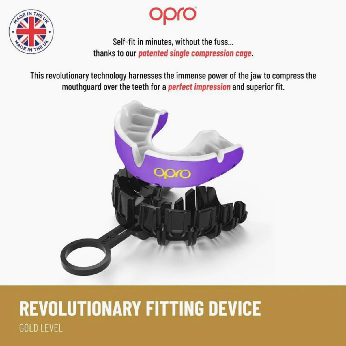 Protetor Bucal Opro Gold Self-Fit UFC - Image 4