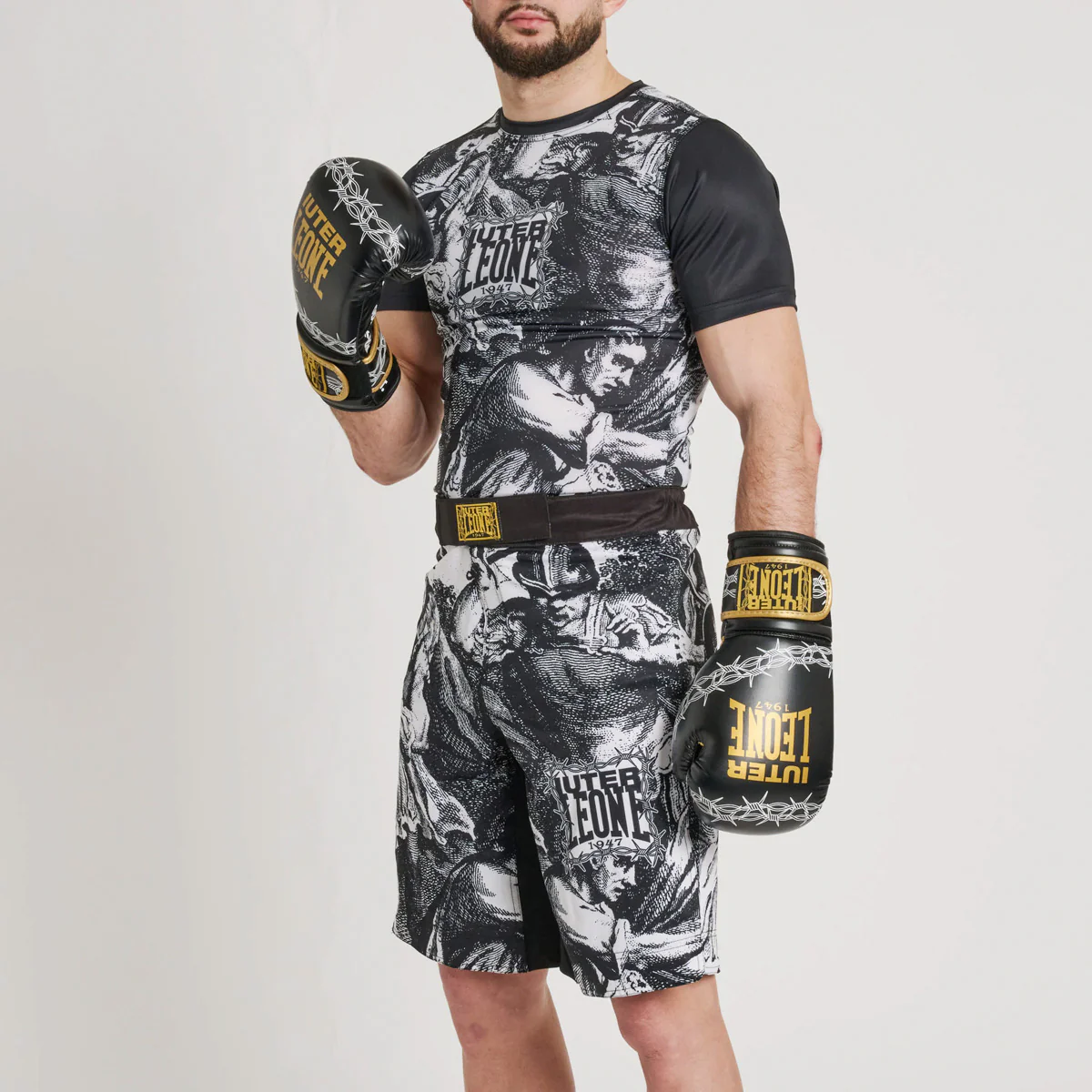 Rashguard Leone IUTER Barbed Wire AB06IU Preto  - Image 4