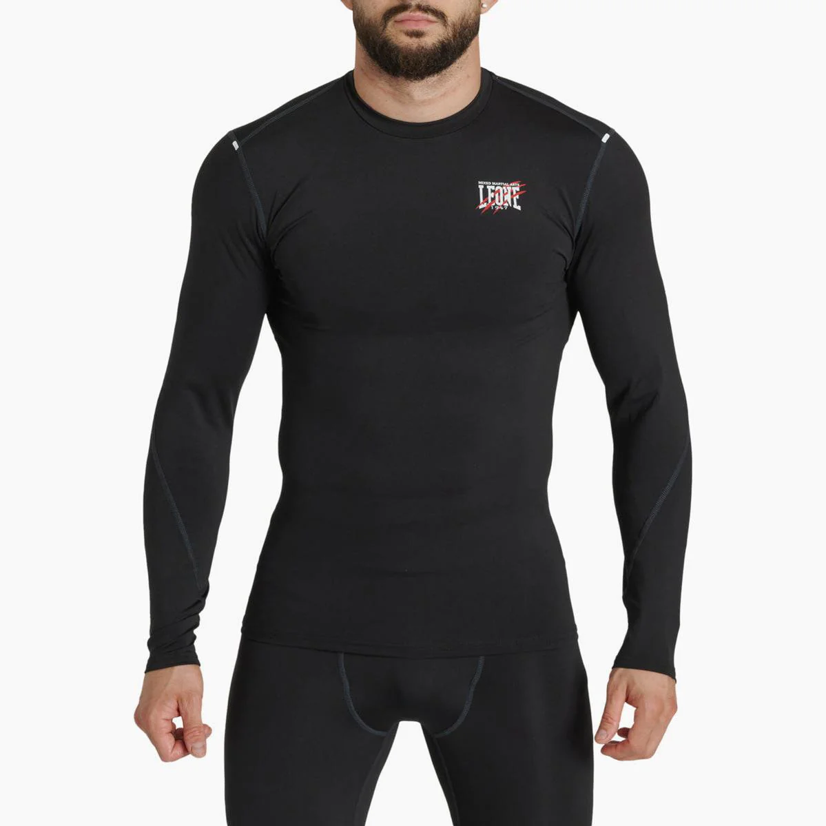 Rashguard Leone Primal Instinct AB909 mangas compridas Preto 