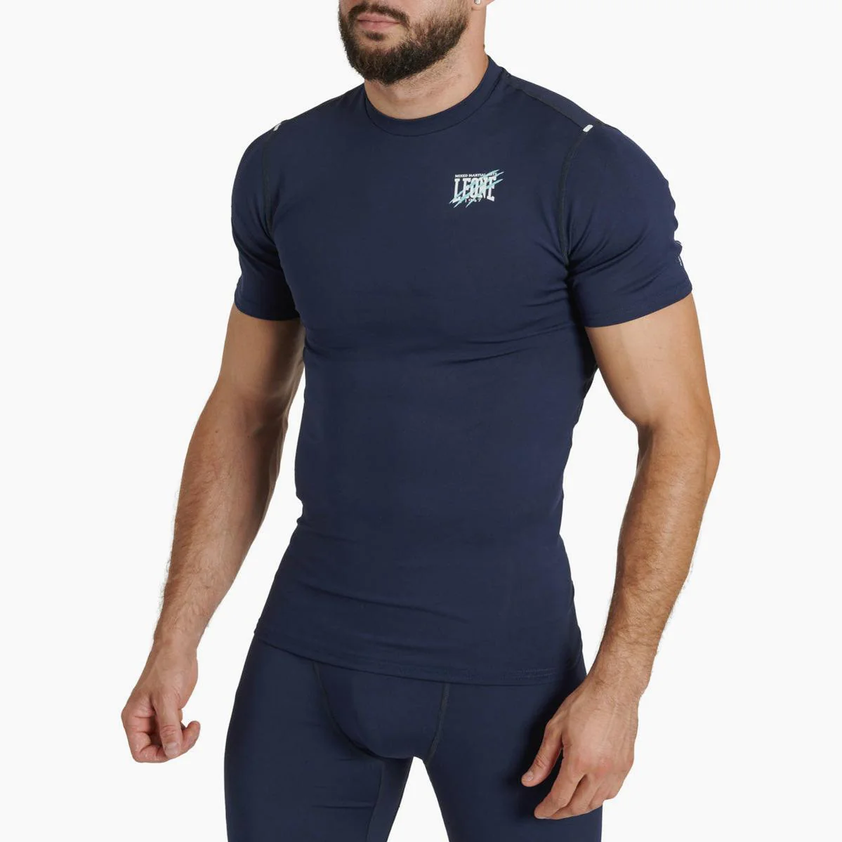 Rashguard Leone Primal Instinct AB917 mangas curtas Azul 