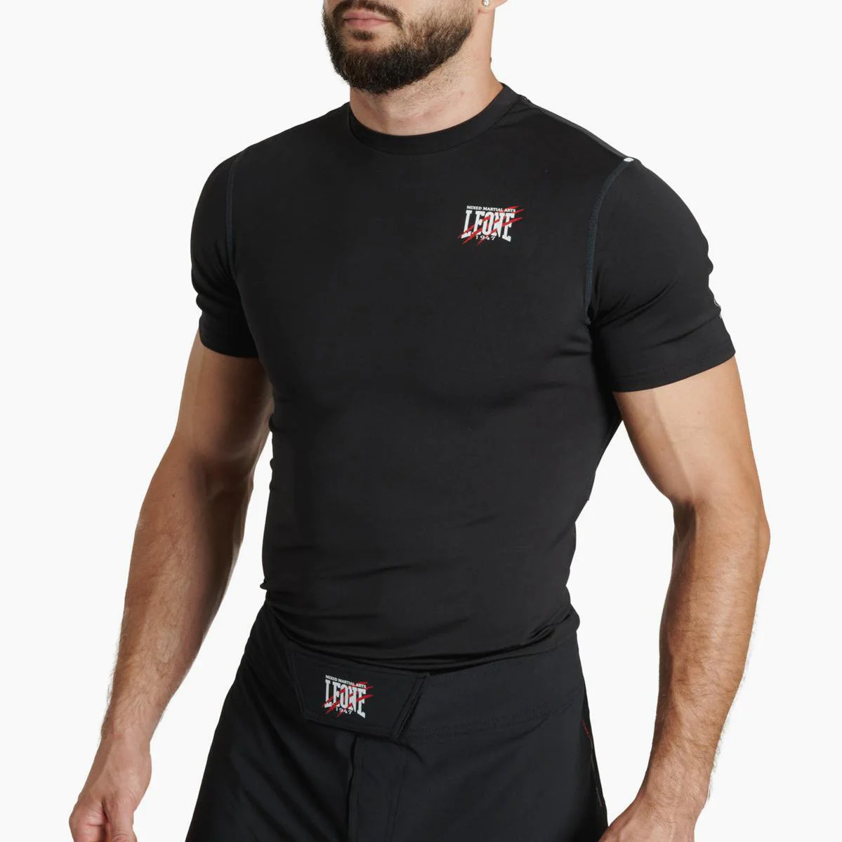 Rashguard Leone Primal Instinct AB917 mangas curtas Preto  - Image 2