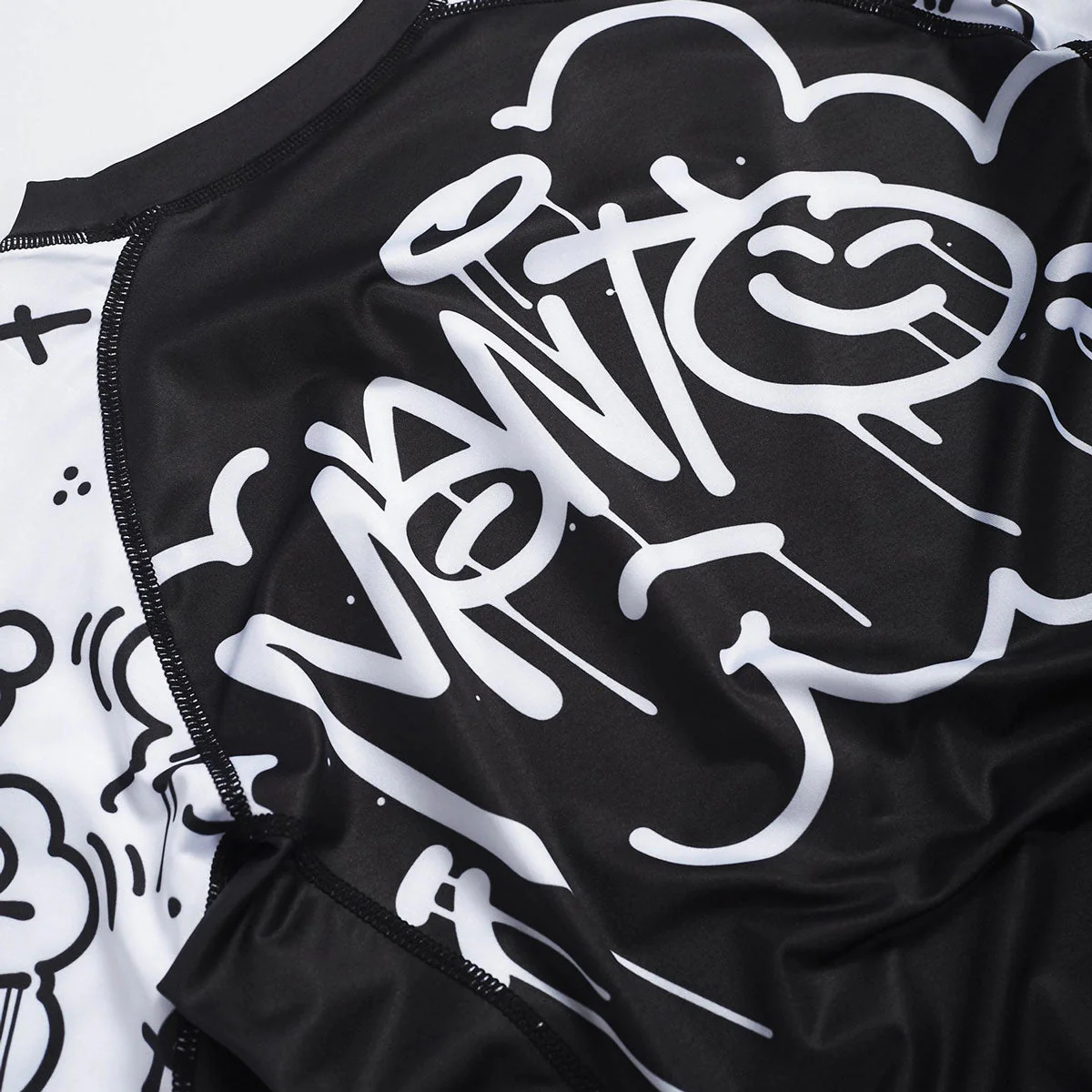 Rashguard Manto Debza de mangas curtas Preto  - Image 3