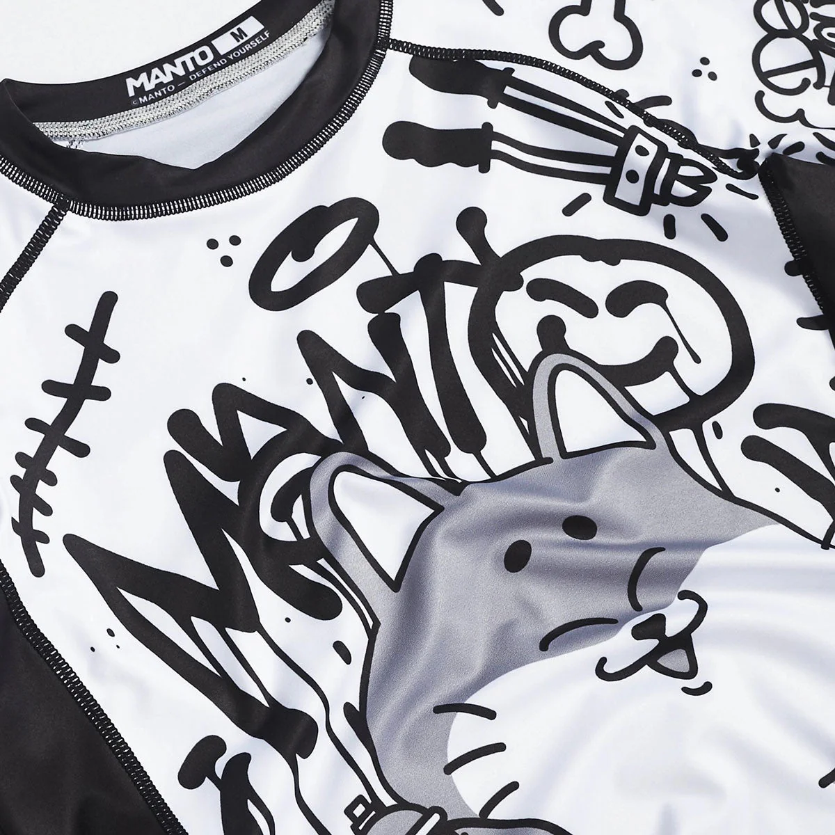 Rashguard Manto Debza de mangas curtas Preto  - Image 4