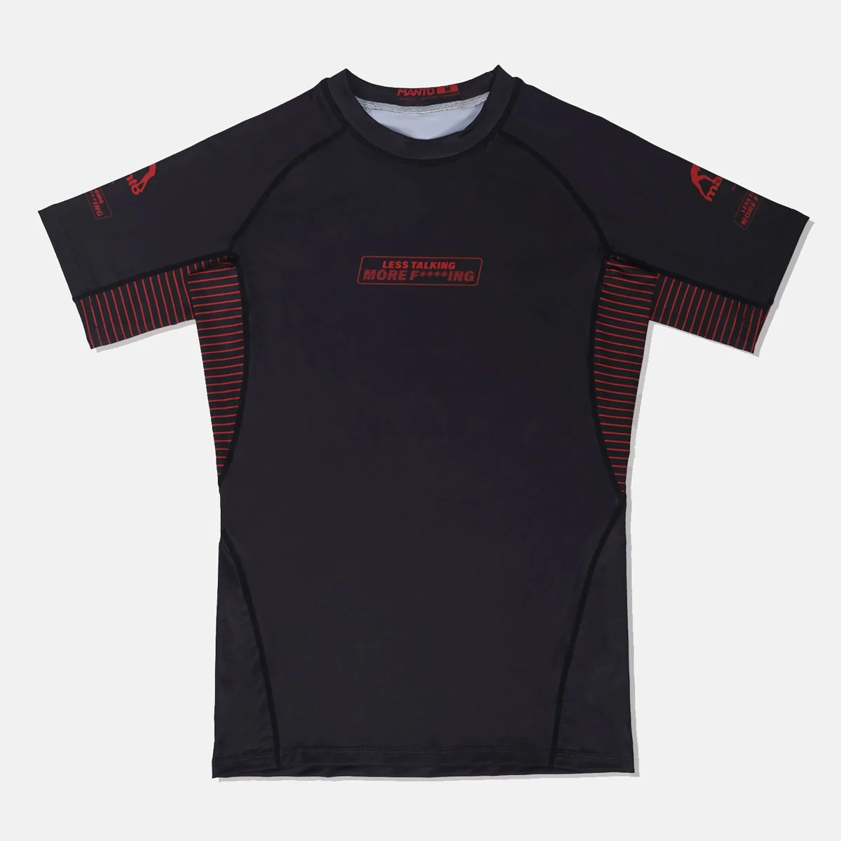 Rashguard Manto Fighting mangas curtas Preto 