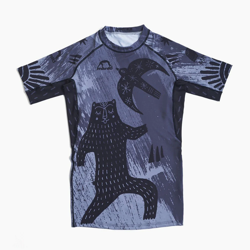 Rashguard Manto Camisetas de manga curta Cinza  - Image 4