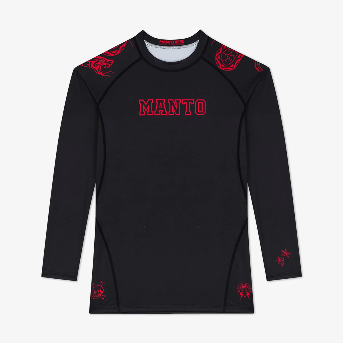 Rashguard Manto Miko mangas compridas Preto