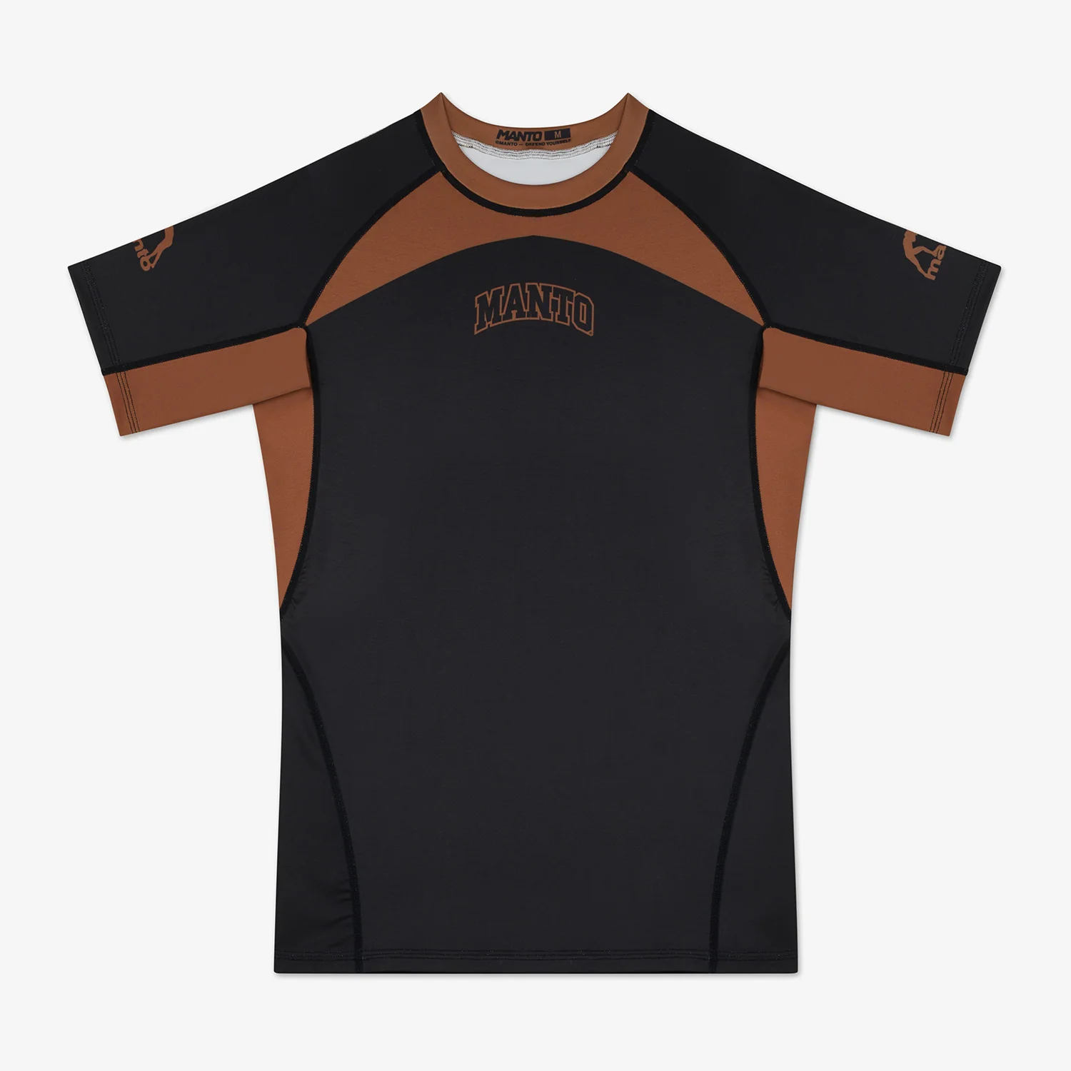 Rashguard Manto Ranked 25 mangas curtas Castanho 