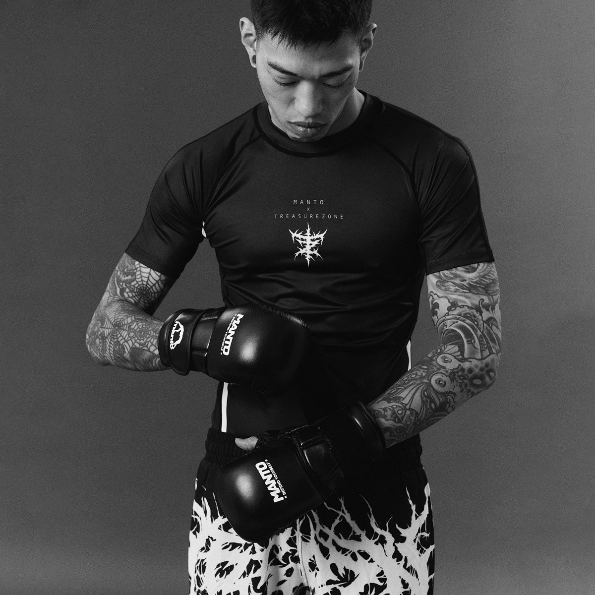 Rashguard Manto Treasure Zone mangas curtas preto  - Image 3