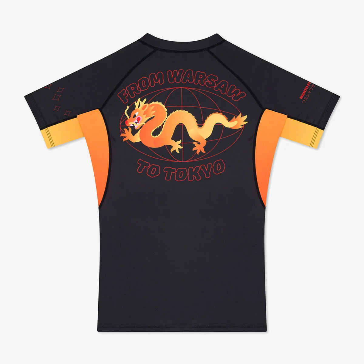 Rashguard Manto Varsóvia Para Tóquio mangas curtas Preto  - Image 2