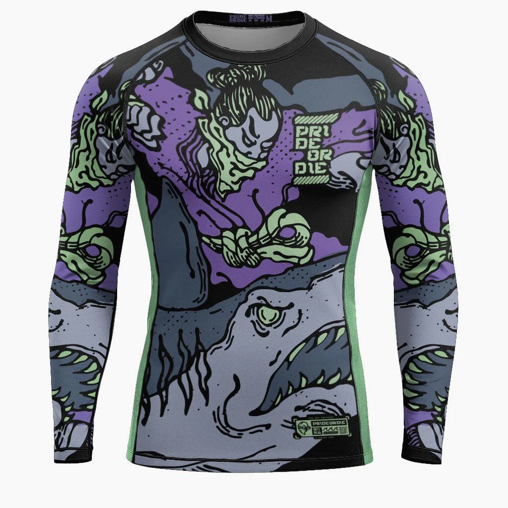 Rashguard Pride or Die Dangerous Water V2 mangas compridas 
