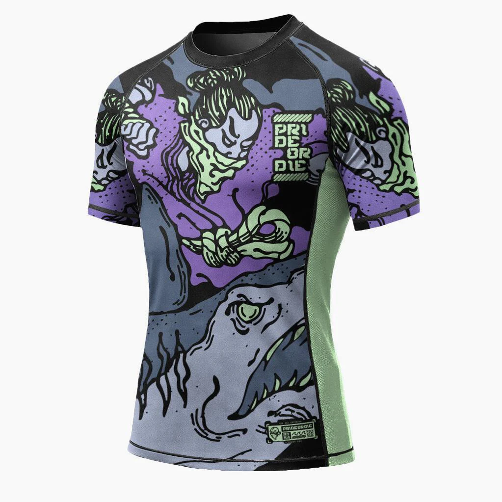 Rashguard Pride or Die Dangerous Water V2 mangas curtas  - Image 2
