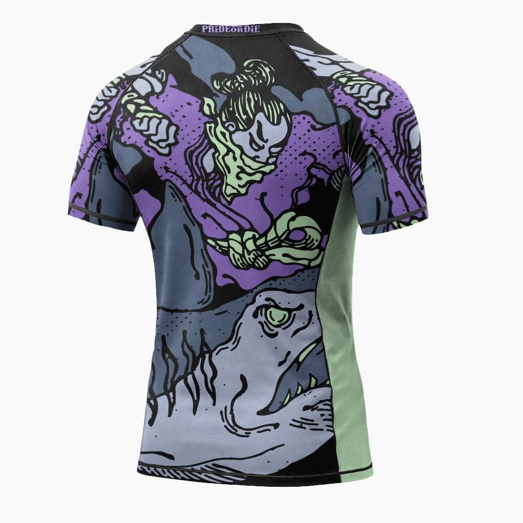 Rashguard Pride or Die Dangerous Water V2 mangas curtas  - Image 3