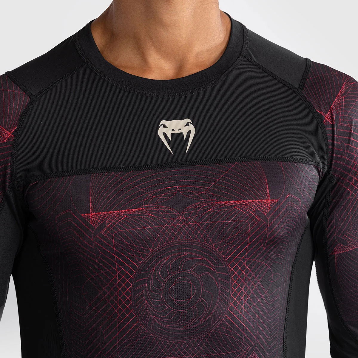 Rashguard Venum G-Fit Air mangas compridas Preto-vermelho  - Image 3