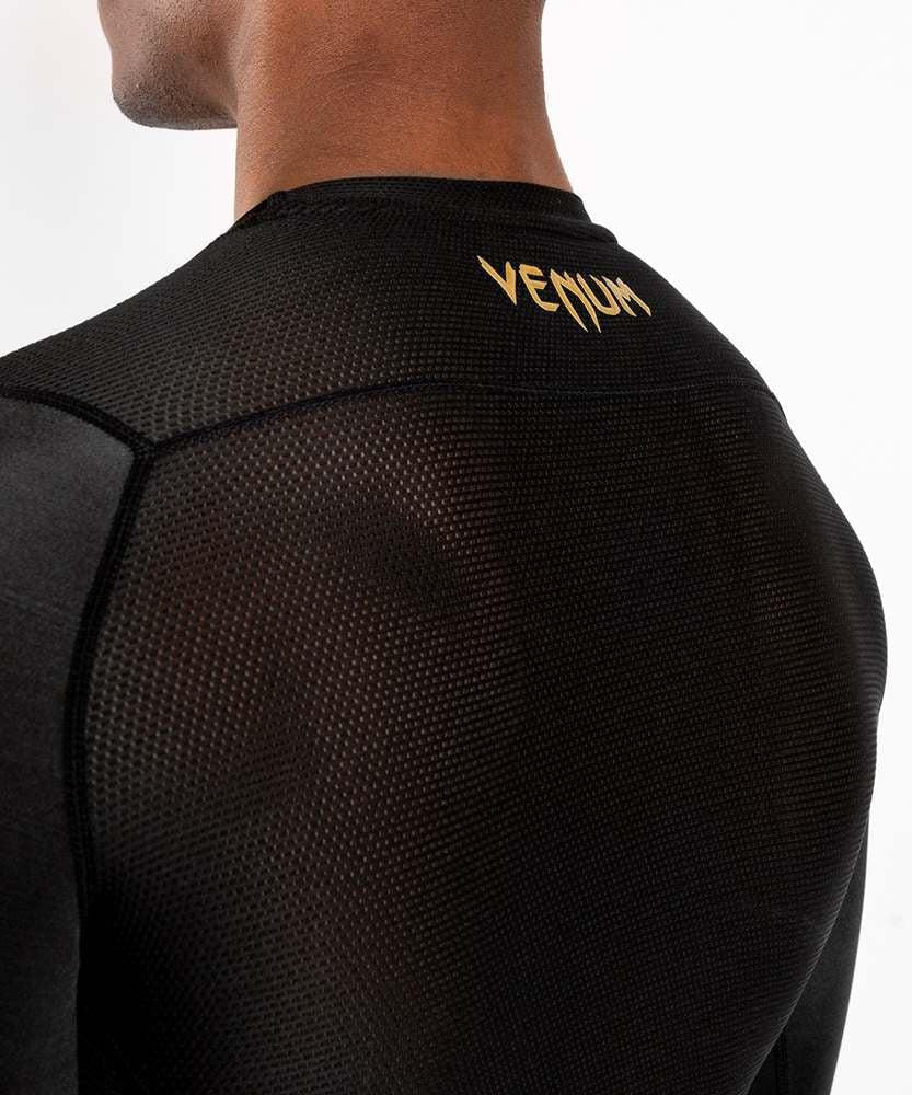 Rashguard Venum G-Fit Preto-dourado mangas compridas  - Image 7