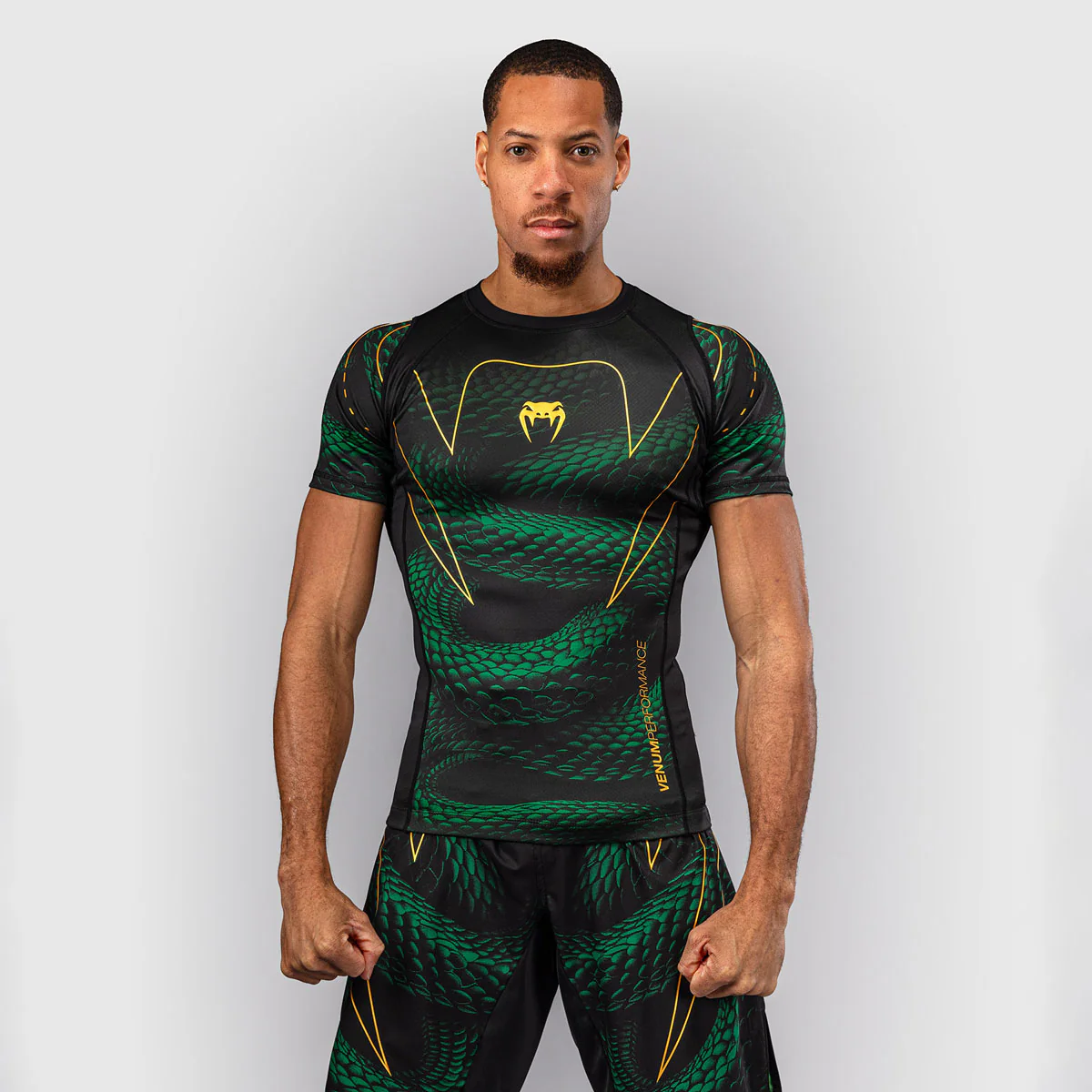 Rashguard Venum Matupa mangas curtas Preto-verde 