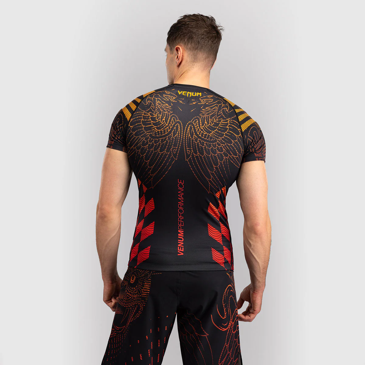 Rashguard Venum Quetzal Fury mangas curtas Preto-vermelho  - Image 2