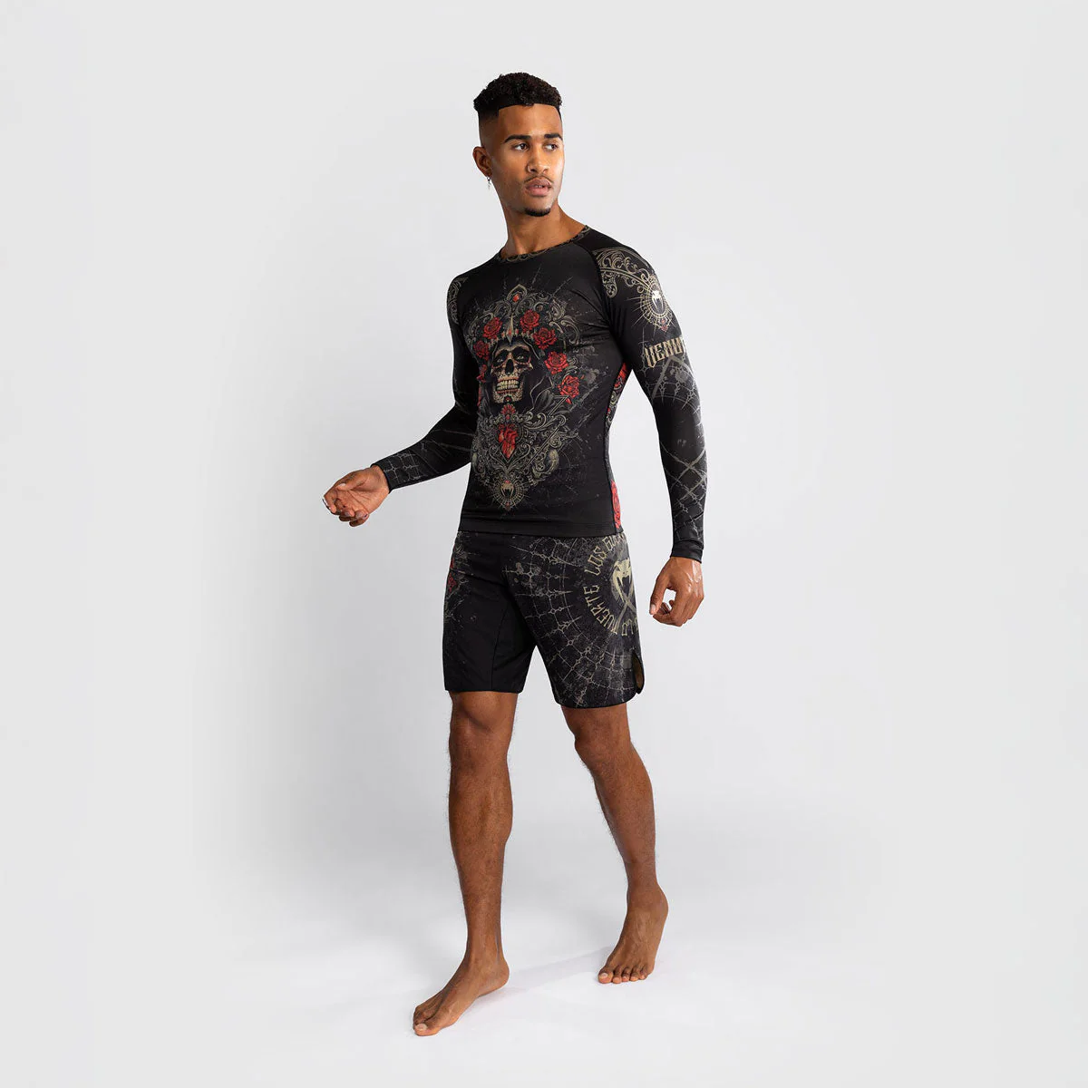 Rashguard Venum Santa Muerte 5.0 mangas compridas Preto-Dourado  - Image 2