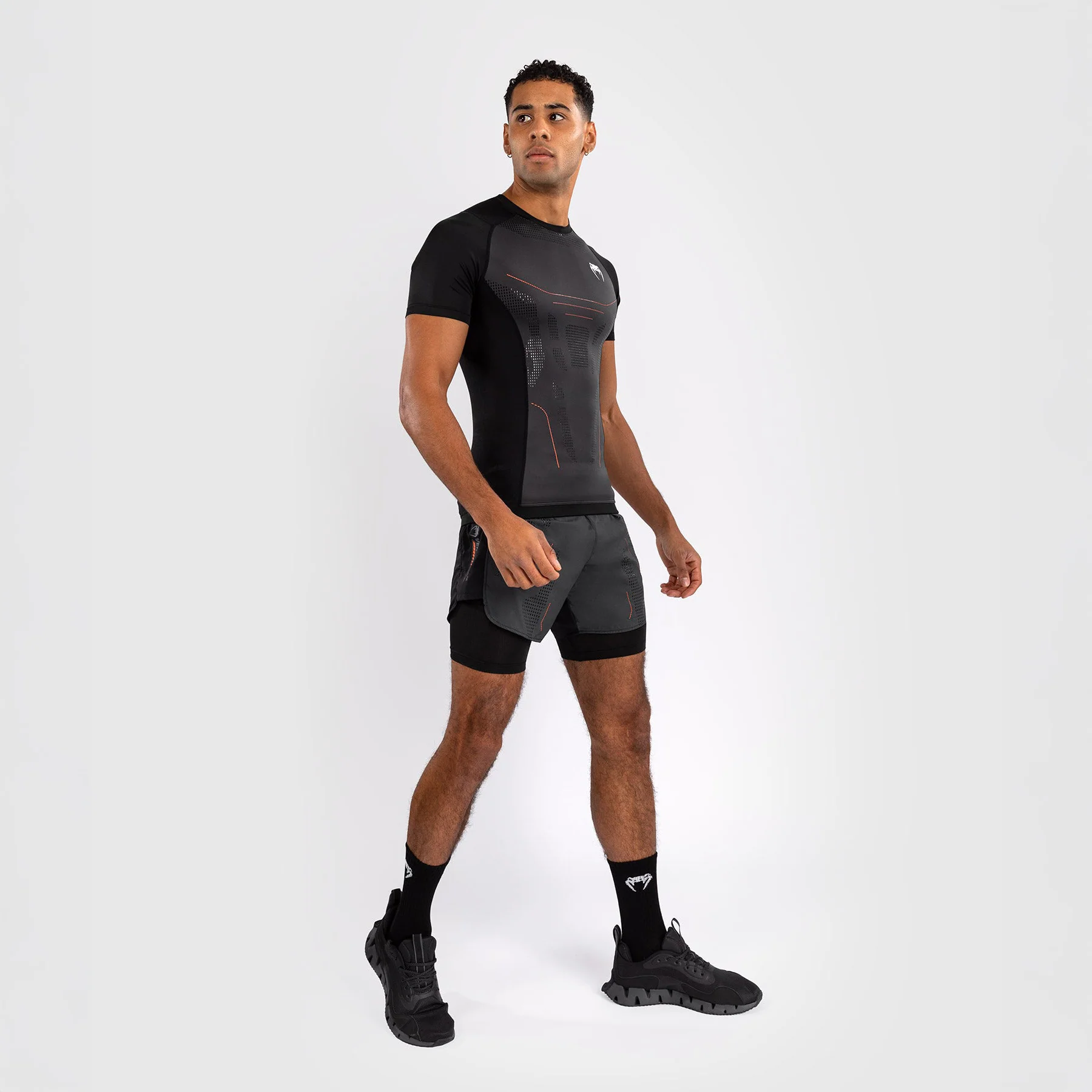 Rashguard Venum Technical 3.0 mangas curtas Grafite  - Image 3