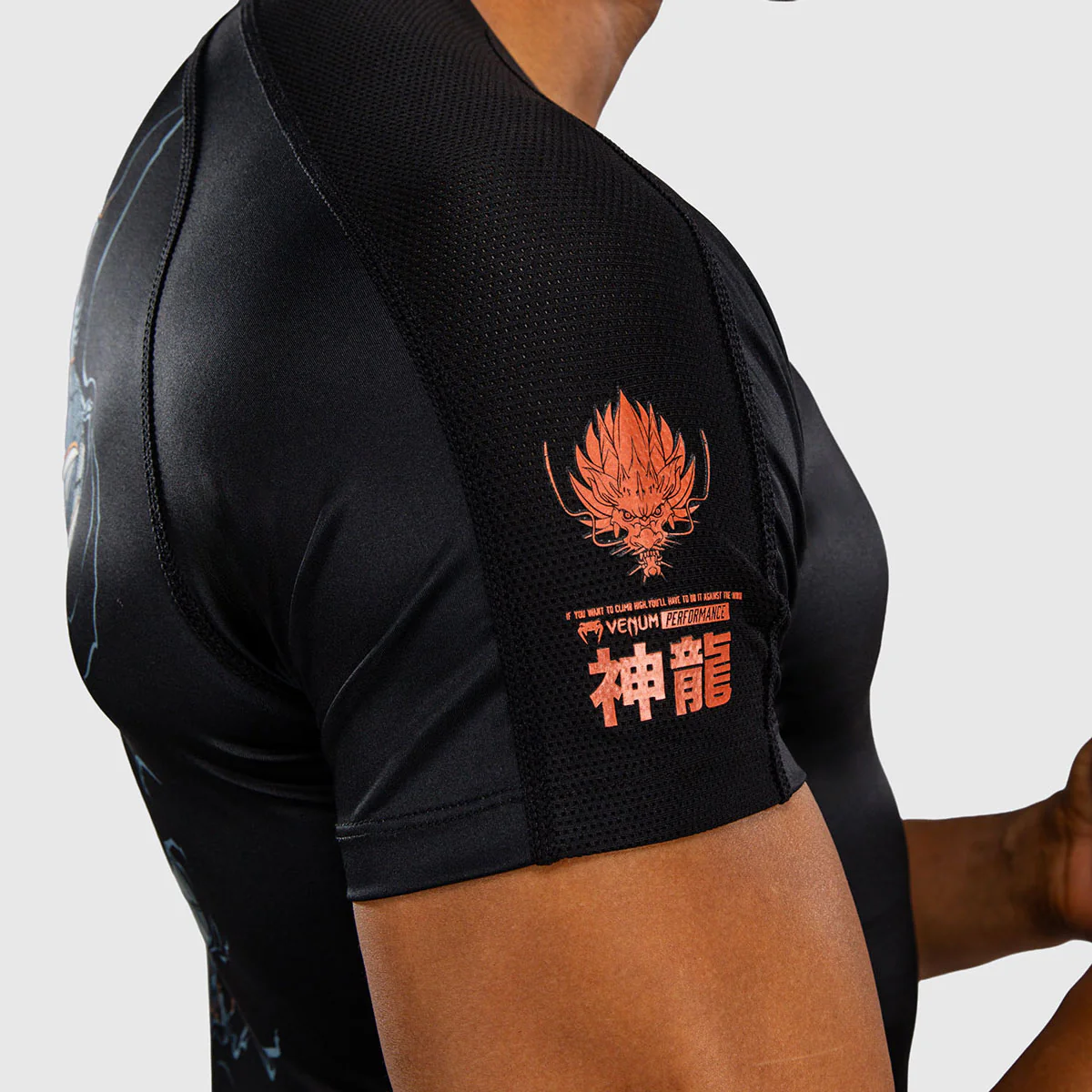 Rashguard Venum Thunder Dragon mangas curtas Preto  - Image 7